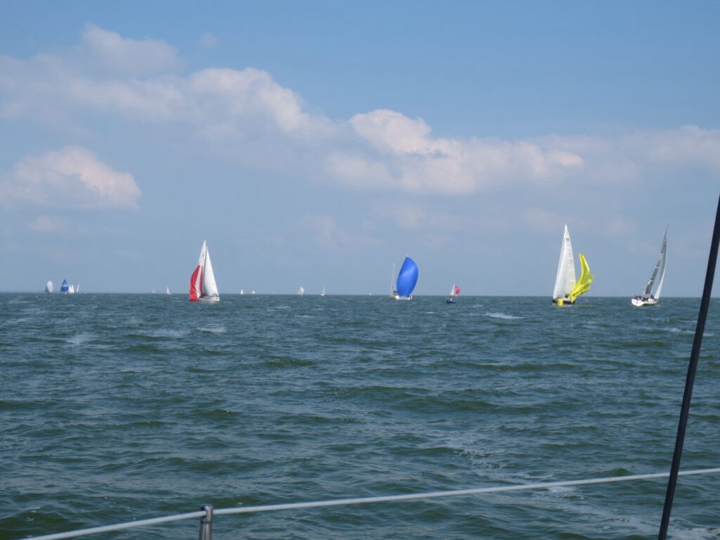 Sogar mit Spinnaker